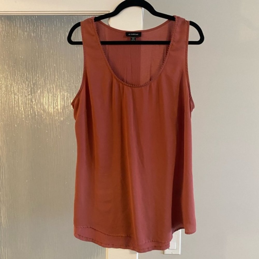 POLO RALPH LAUREN GEORGETTE NECK TIE PLAID BLOUSE